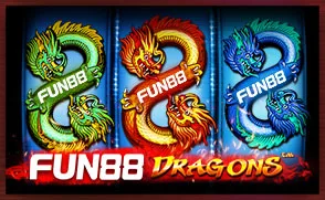 หน้าปกเกมสล็อตธีมมังกรที่ปรากฏในล็อบบี้ของแบรนด์